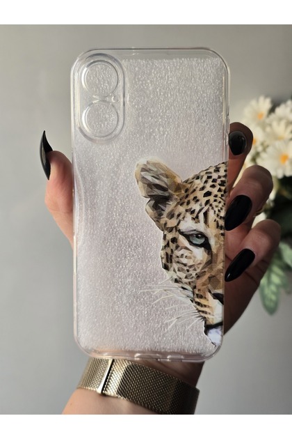Iphone 16 Uyumlu Baskılı Şeffaf Telefon Kılıfı