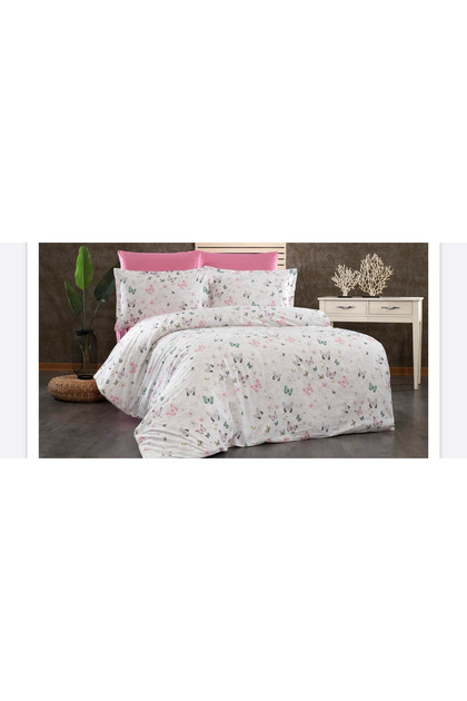 Double Personality Bedding Set Bottom Sheet Combined Color and Elastic 4 Pieces Pillow Case