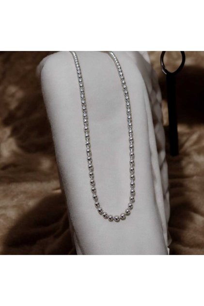 Ball Bead Chain Steel Necklace