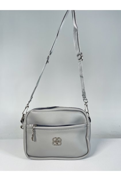 Double Pocket Zippered Long Adjustable Strap Women's Shoulder Bag