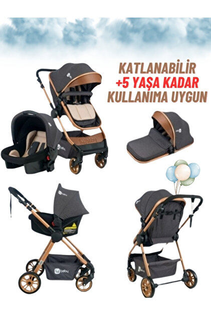 4 Baby Moda Bebekler Yeni Nesil Comfort Gold Travel Sistem Bebek
