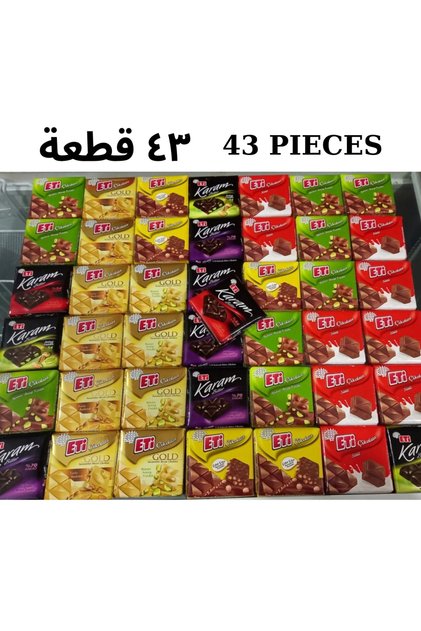 43 ADET ÇİKKOLATA ETİ