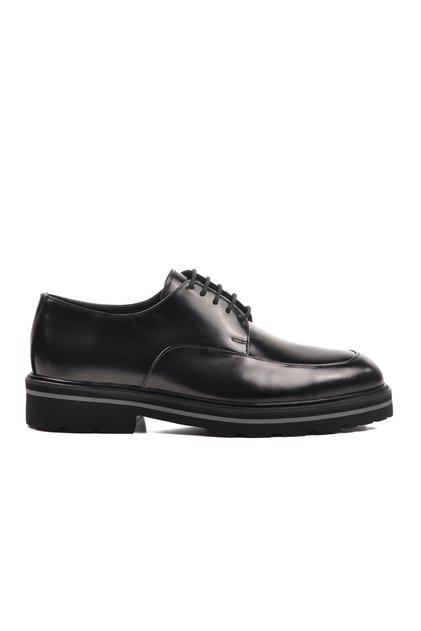 Black Opening Genuine Leather Men's Classic Shoes Premium 2873 m