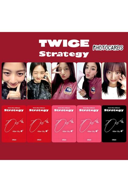 Kpop Dünyasi TWICE Jihyo '' Strategy '' Photocards Set - Fiyatı