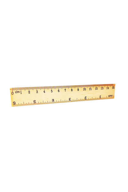 Wooden 6 Inch Scale, Straight Edge Measuring Ruler