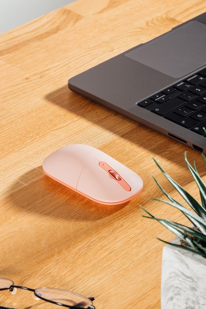 Kablosuz Mouse 3d Sessiz Wireless Elektronik Pilli Smw-384 Pembe