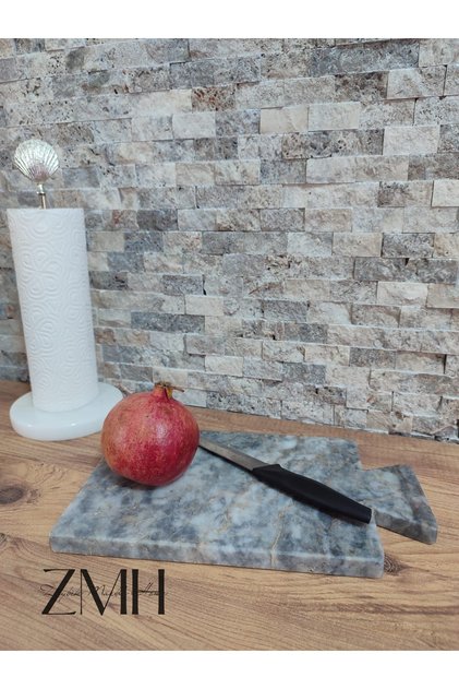 Natural Marble Cutting Board & Presenter