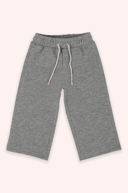 Baby Girl Gray-Melange Sweatpants