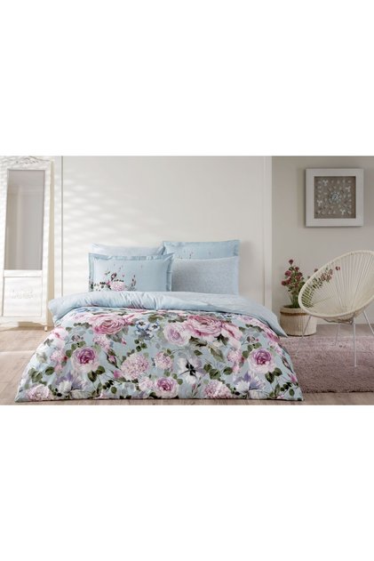 TAÇ ÇİFT KİŞİLİK DİJİTAL SATEN NEVRESİM TAKIMI 200x220cm