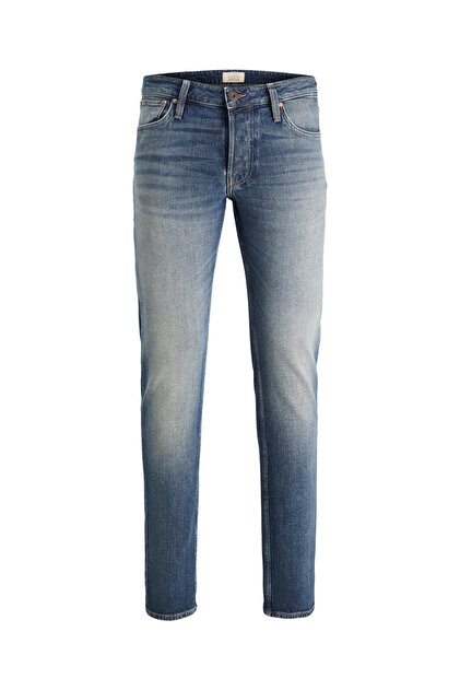 Jack & Jones Jjımıke Jjcooper Cj 189 Mavi Erkek Jean Pantolon
