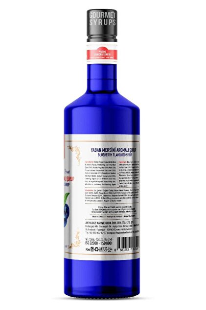 Nish Coffee Nish Yaban Mersini (BLUEBERRY) Aromalı Şurup 700 ml