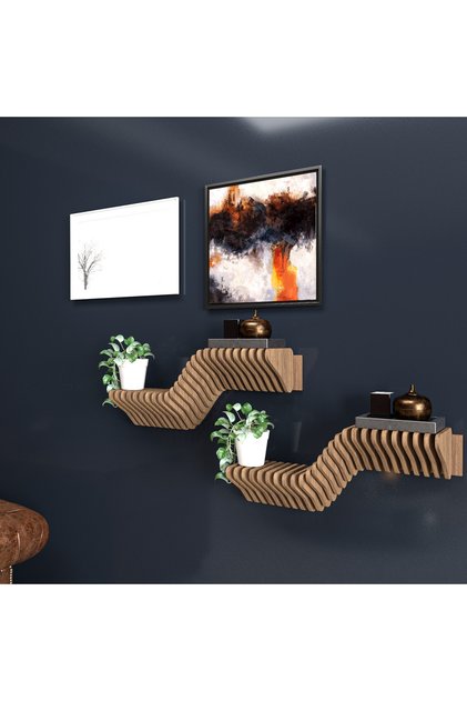 Modern Ahşap Duvar Rafı, Özel Tasarım ünite duvar rafı 50 cm tek fiyatı