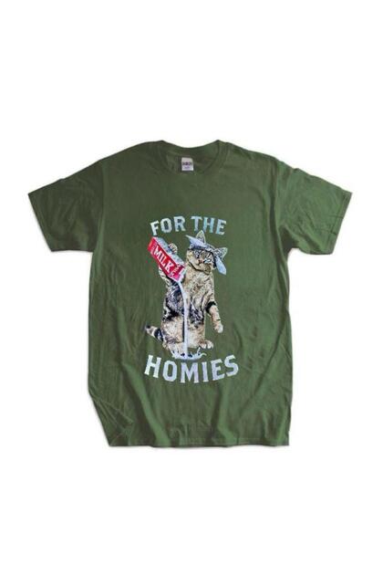 Bandanna Milk Funny Mens Printed Khaki Unisex T-Shirt