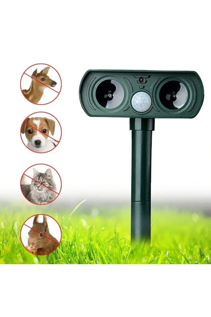 Güneş Enerjili Hayvan Kovucu Işıklı Sensörlü Domuz,kedi,tilki,köpek,fare,yılan,akrep,böcek Kaçırıcı