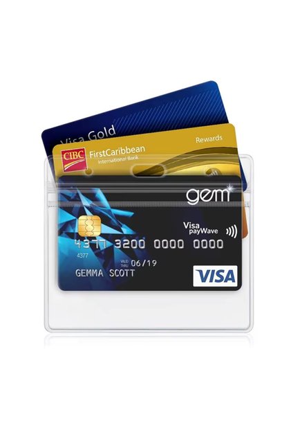 Transparent Durable Horizontal Card Case
