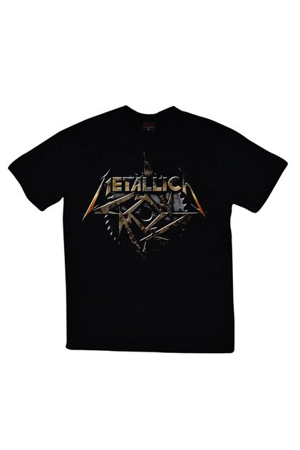 Metallica Printed Unisex 100% Cotton Black T-Shirt