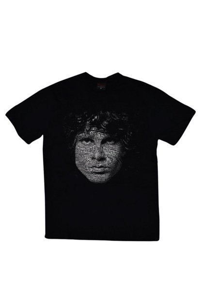 The Doors Printed Unisex 100% Cotton Black T-Shirt