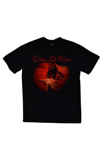 Unisex Black Children Of Bodom Printed T-shirt