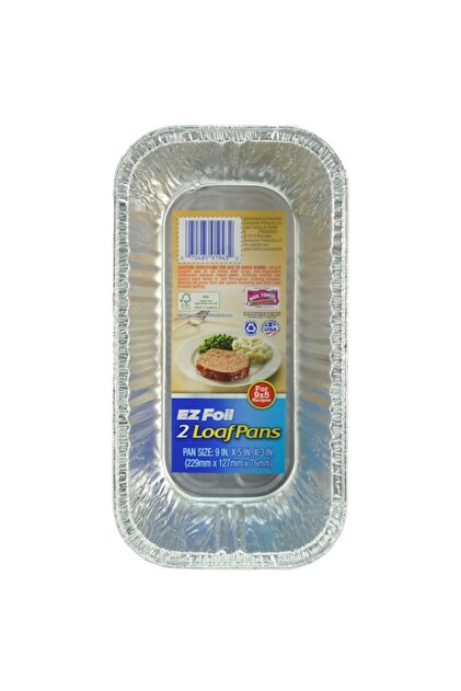 HOUSEMART EZ Foil Disposable Aluminum Loaf Pan with Lids, 3-Pack, Oven-Safe, Single-Use Pans for Banana Bread, Meatloaf and Quick Breads, Lids Cover for Transport and Seal Leftovers (Z91943)