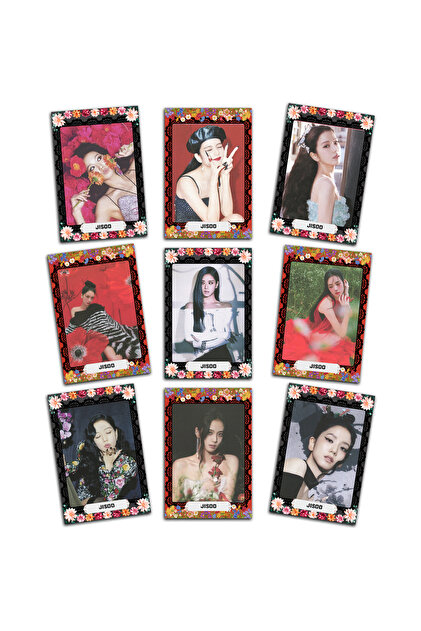 Güneş Kırtasiye Blackpink Jisoo Flower Fotokart Set 9 Adet Kart
