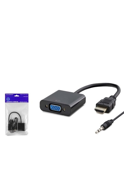 Hdx7806 Hdmı (M) To Vga (F) Audıo Adaptör Ps4 5v Güç Girişli Siyah