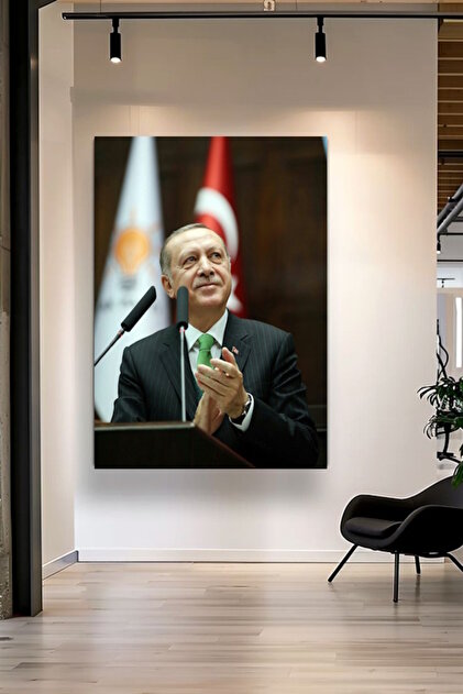 Adesivo Murale Autoadesivo Recep Tayyip Erdogan Con Firma, 40x25 Cm, Per Soggiorno, Auto, PC, Türkiye Istanbul AKP