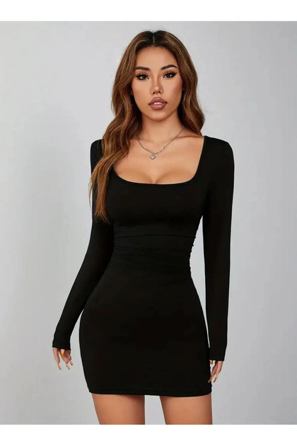 formal wedding guest dresses with sleeves Sweetheart Neck Chiffon Bridesmaid Dress Batwing Sleeves Wedding Guest   Dreamyannie