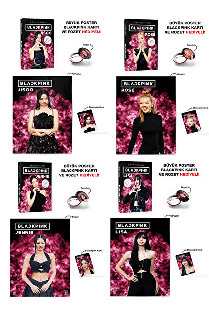 Dokuz Yayınları Blackpink JISOO + ROSE + JENNIE + LİSA - K-Pop