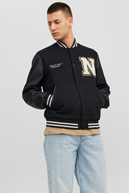 Jack & Jones Jorcarter Varsity Wool Blend Yün Karışımlı Kolları