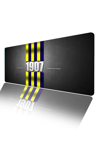 Sarı Lacivert Gamer Kaymaz Masa Üstü Oyun(Gaming) ve Rahat Çalışma Klavye Mause Padi 70*32 cm