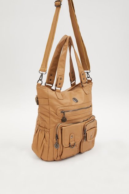 Mink Chafing Detailed Shoulder Bag