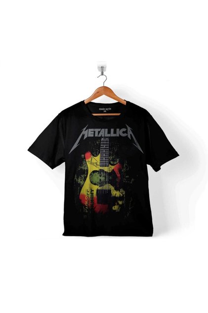 Παιδικό μπλουζάκι με κιθάρα ροκ κιθάρα Metallica Kirk Ouija Board