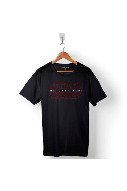 Star Wars The Last Jedi Word Logo Star Wars Men's T-Shirt