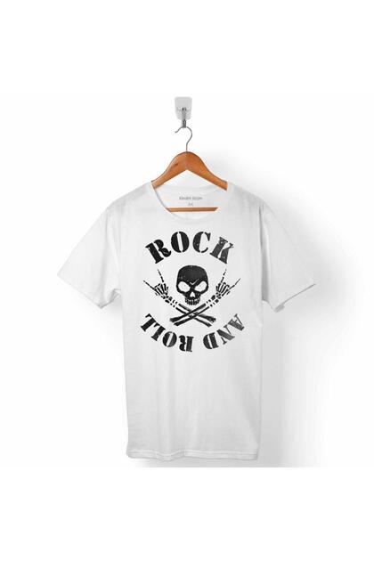 Rockn Roll Symbol Rock Sign Skull Men's T-Shirt