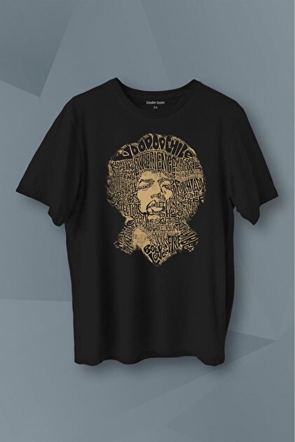 Kendim Seçtim Jimi Hendrix Rock Heavy Blues Gitar Baskılı Tişört