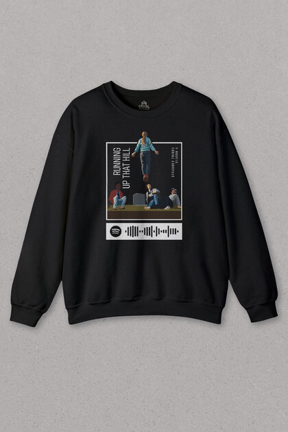 Unisex Sweatshirt Stranger Things Season 4 Printed Running Up That Hill Printed Sweat