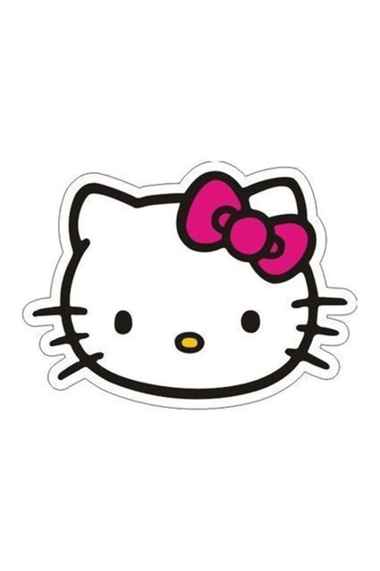 hello kitty Motorsiklet, Laptop, Kask, Araba Sticker 14x10 Cm