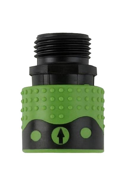 Poly Female Faucet Connector for Garden Hose, Quick Hose-to-Tap Fitting That Links a Hose to an Outdoor Faucet, Lightweight Rust-Resistant Polymer, Hand-Threads With No Tools for Watering