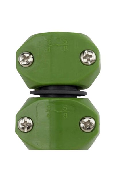 Poly Hose Mender for 5/8 in and 3/4 in Garden Hose, Rust-Free Splice Repair Connector That Joins Two Hose Lengths to Fix a Cut or Damaged Hose, Durable Polymer That Extends Hose Life