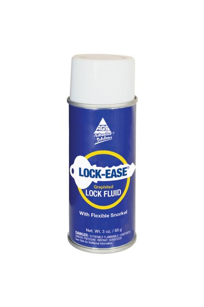 مزلق Lock-Ease Graphite Lock، عبوة رذاذ 3 أونصة (LE-5)، أسود، مزيل سريع للصدأ والتجمد، يفكق الأقفال المتالفة والمجمدة، يقلل الاحتكاك، يحمي من التآكل والصدأ، يمنع التجمد
