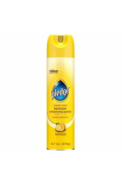Expert Care Wood Furniture Polish Spray, Lemon Scent, 9.7 oz Aerosol, Shines and Protects Wood While Removing Dust and Reducing Fingerprints, Easy Shake-Spray-Wipe, Mfr 72372