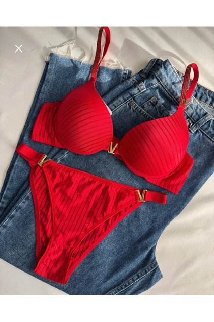 STONE SUPPORTED BRA SET