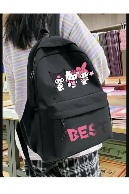 Sanrio Kuromi Bestfriend Printed New Season Printed School, Lecture, Course Backpack - Mingalondon