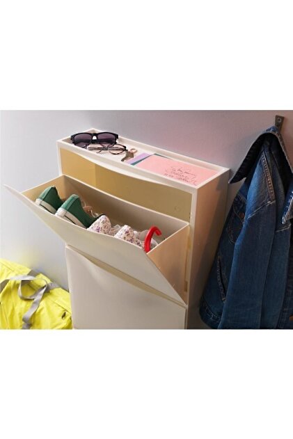 IKEA Trones Plastik Ayakkabılık - Ayakkabı Dolabı - Beyaz - Fiyatı