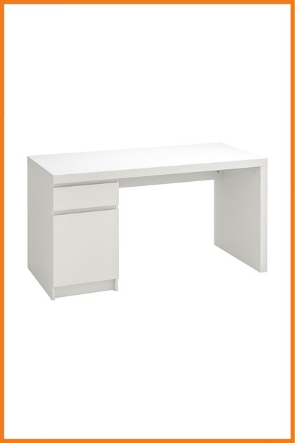 Çalışma Masası Dolaplı Çekmeceli Mdf Sunta Bilgisayar Laptop Ders Ofis Çizim 140x73x65 Beyaz