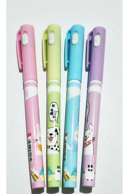 4'lü 4 Farklı Renk Perfect Pastel Renkler Sihirli Işıklı Görünmez Kalem LZ-2160