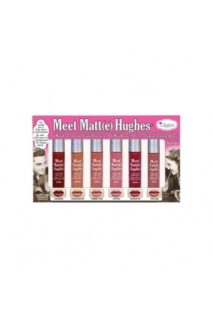 مجموعة من 6 قطع صغيرة - أحمر شفاه سائل Meet Matte Hues من TheBalm - المجلد 06