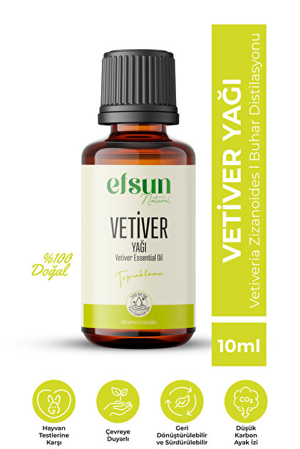 Vetiver Essential Oil 100% Natural Pure 10 ml