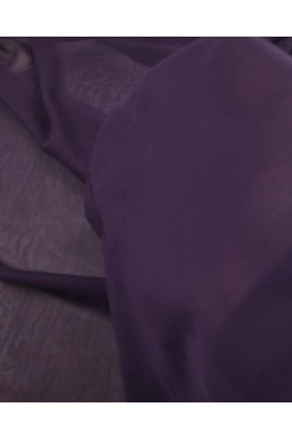 Chiffon Eggplant Purple Color Width: 125