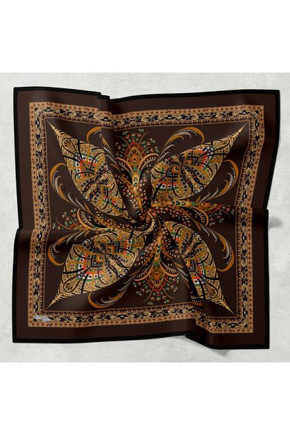 Cotton Soft Scarf Hand-Sewn Ethnic Pattern